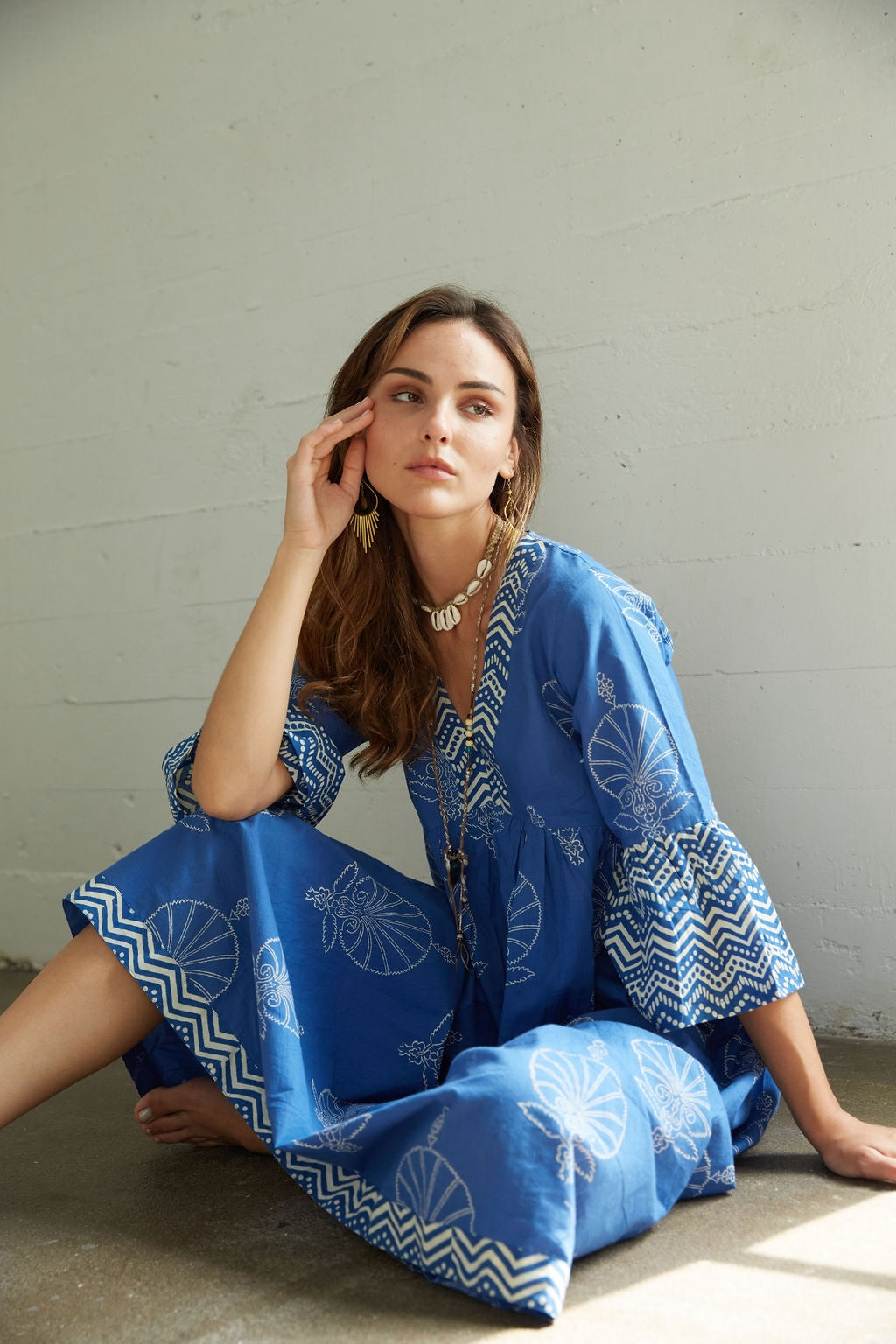 Bhavani Dress: Egyptian Blue