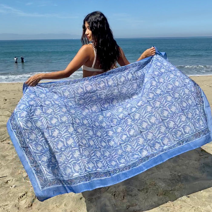 indian blue sarong - The Fox and the Mermaid